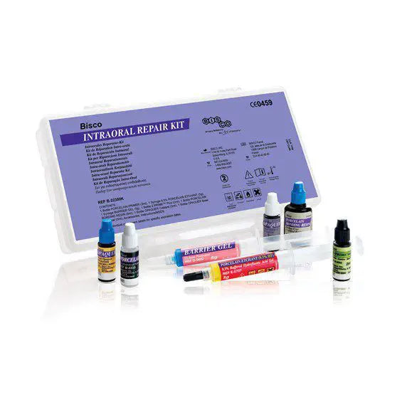 Bisco B-22300K Intraoral Repair Kit Porcelaine Primer Etchant Resin Base Catalyst EXP Jul 2025 Bisco B-22300K Intraoral Repair Kit Porcelaine Primer Etchant Resin Base Catalyst EXP Jul 2025